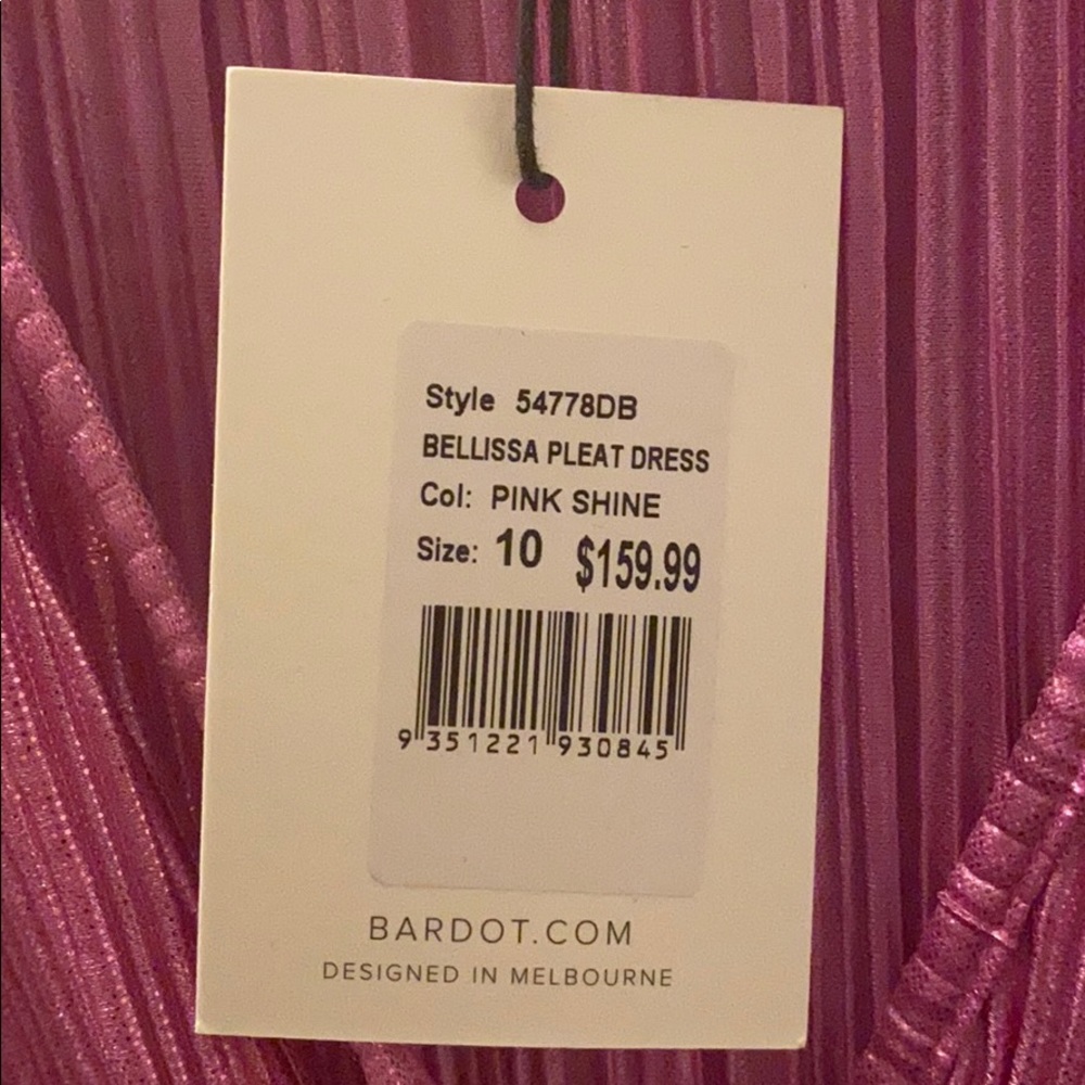 NWT Bardot Belissa mini plisse dress - Picture 4 of 7
